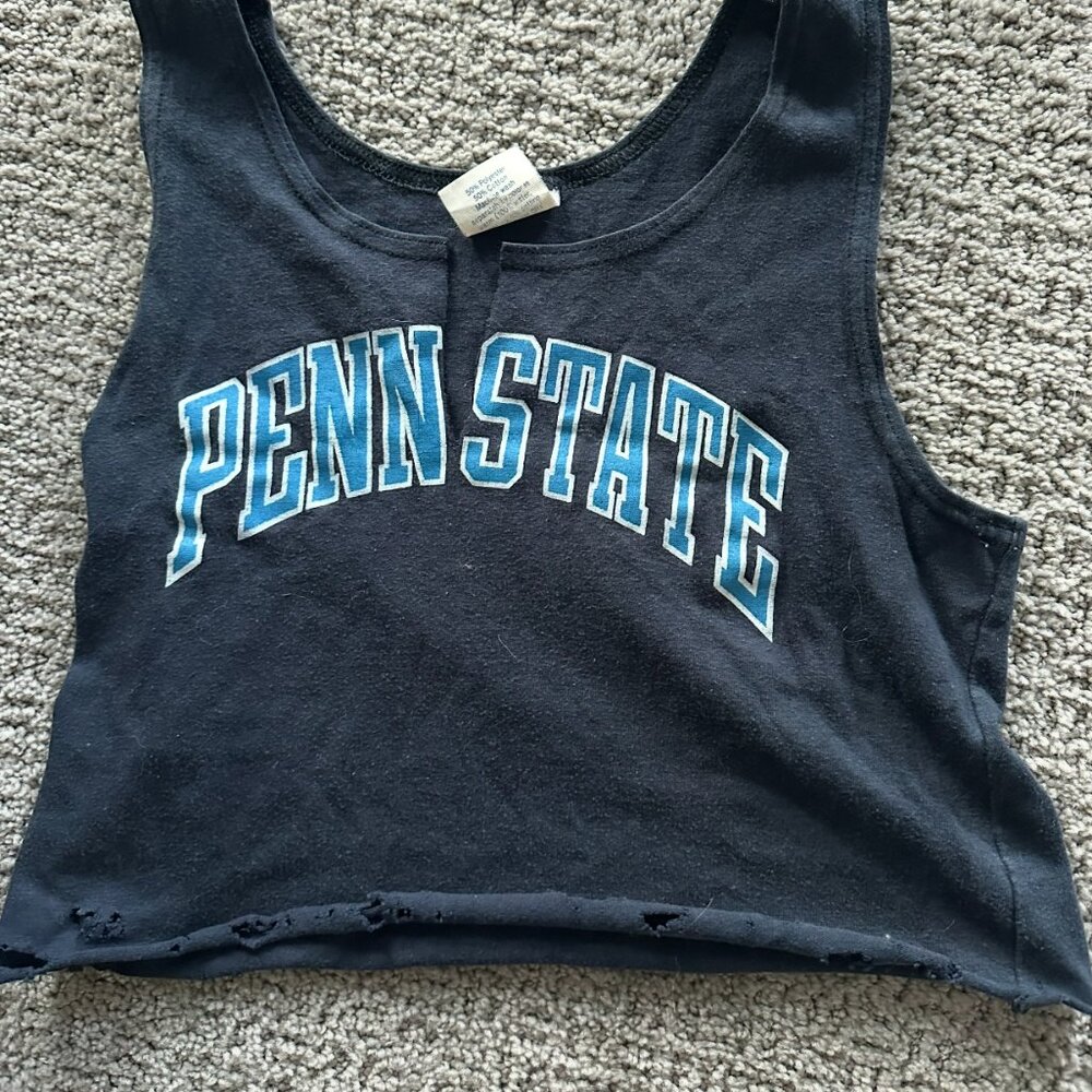 Penn State (PSU) crop tank top